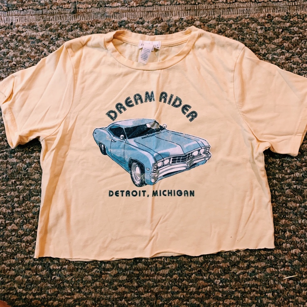 short sleeve summer crop tee